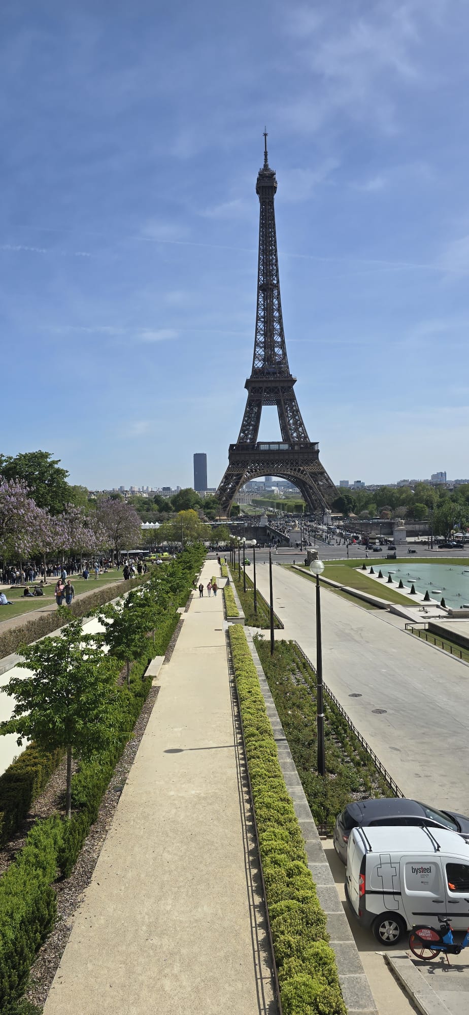 Perspective sur le Trocadéro